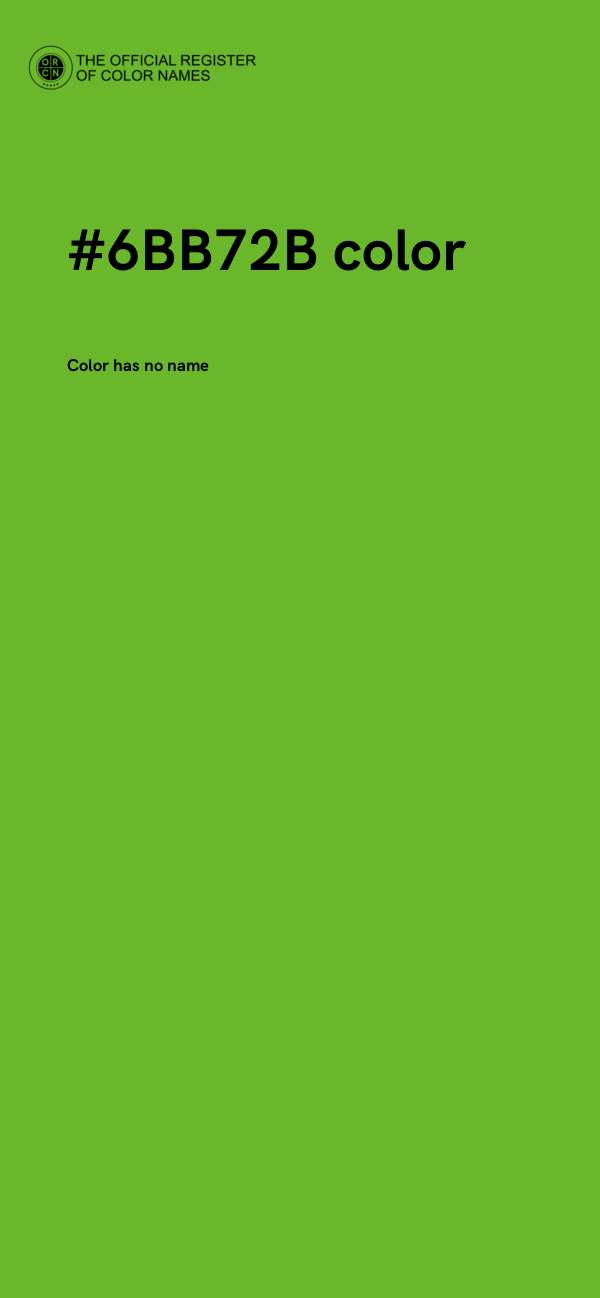 #6BB72B color image