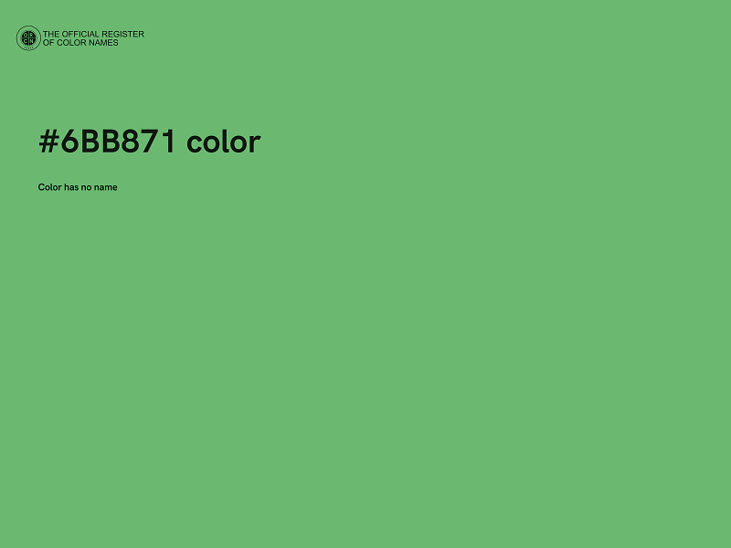 #6BB871 color image
