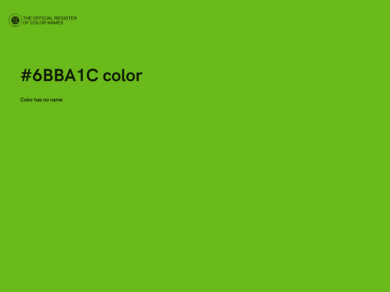 #6BBA1C color image