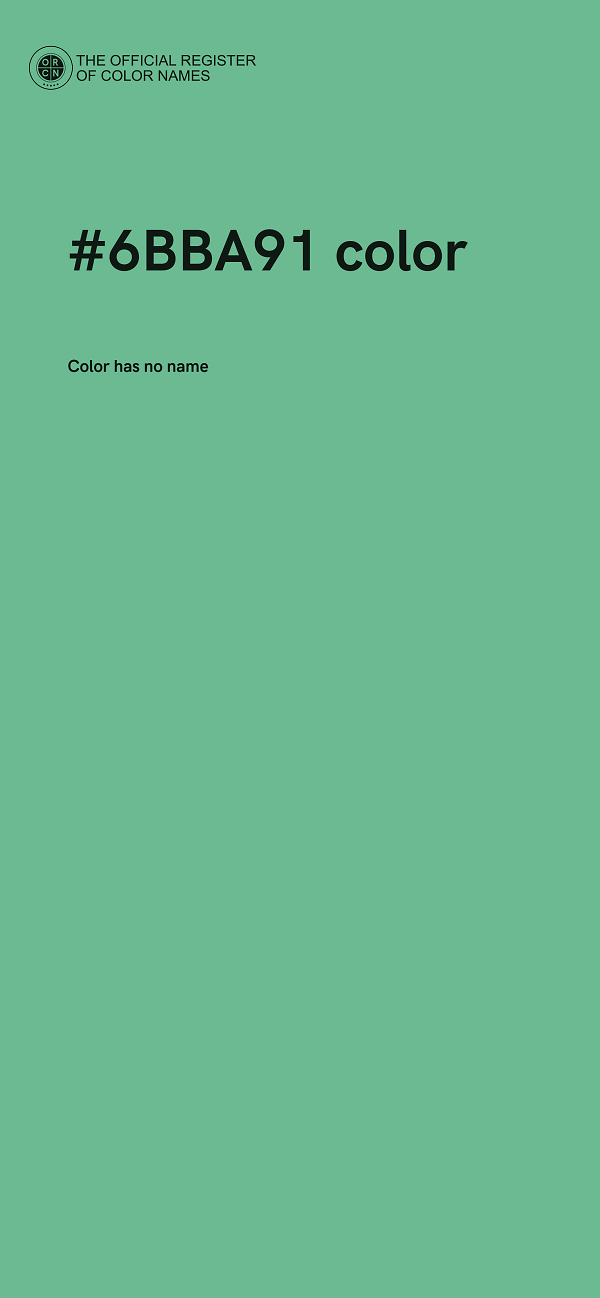 #6BBA91 color image