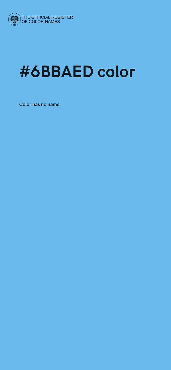 #6BBAED color image