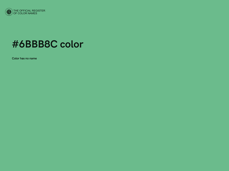 #6BBB8C color image