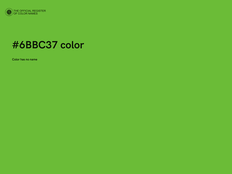 #6BBC37 color image