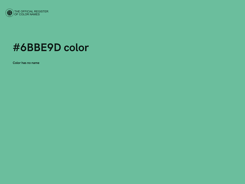 #6BBE9D color image