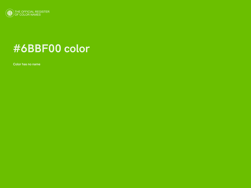 #6BBF00 color image