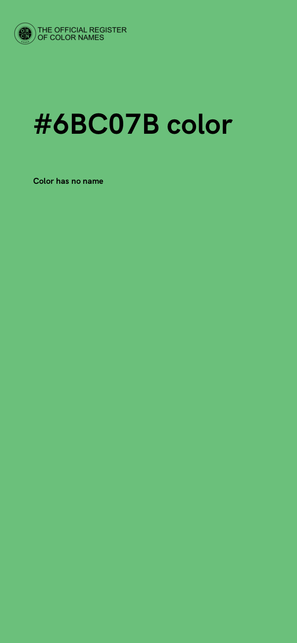 #6BC07B color image