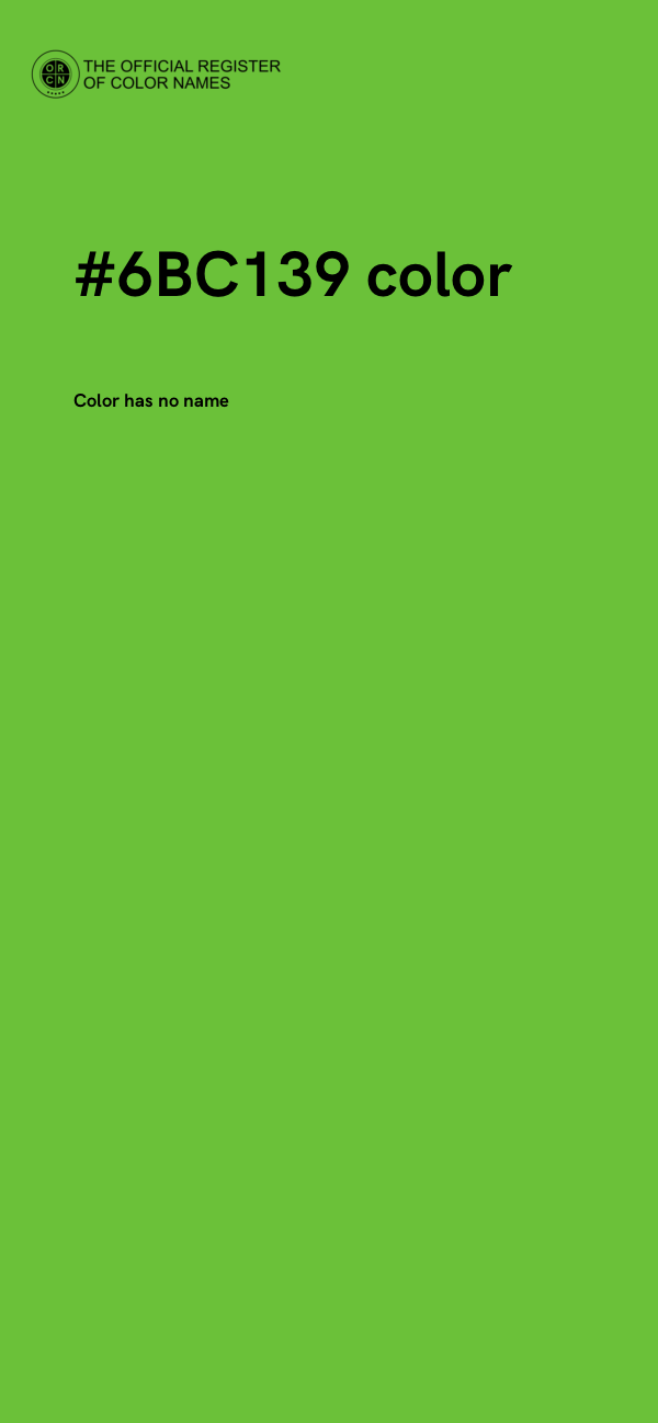 #6BC139 color image