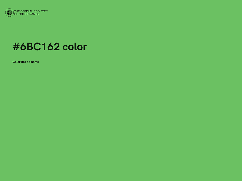 #6BC162 color image