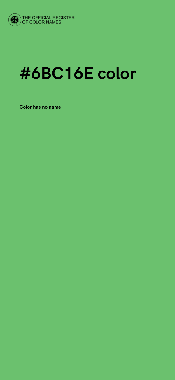 #6BC16E color image