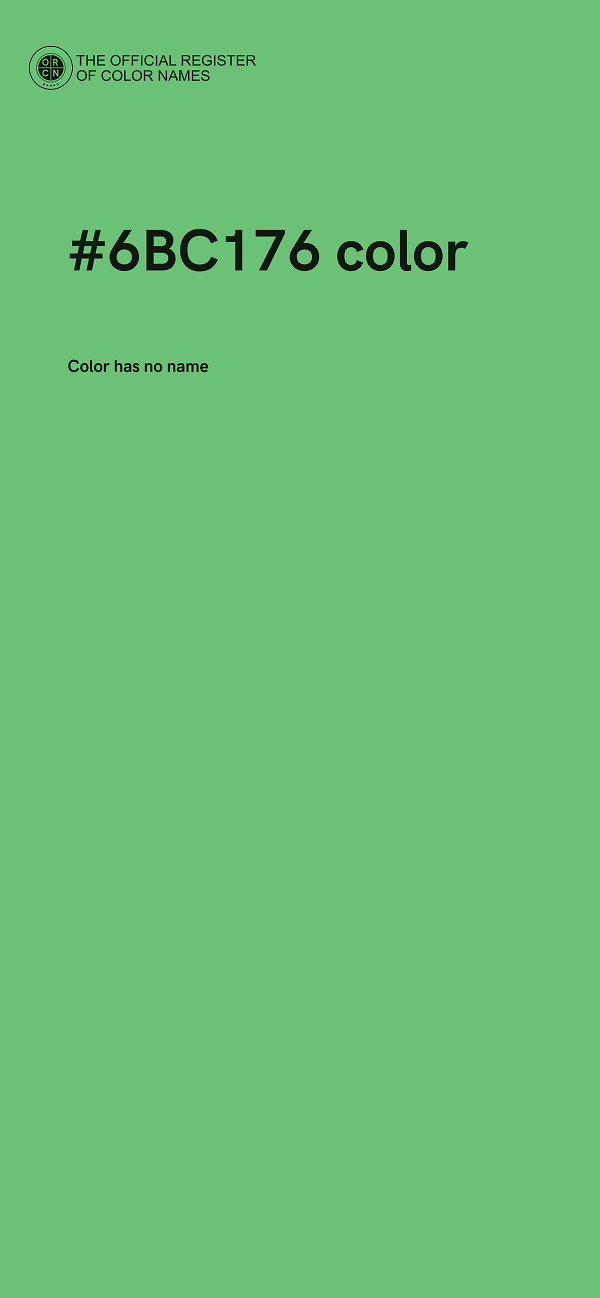 #6BC176 color image