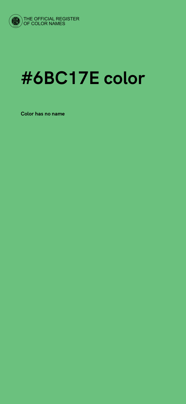 #6BC17E color image