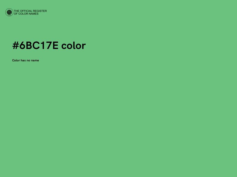 #6BC17E color image