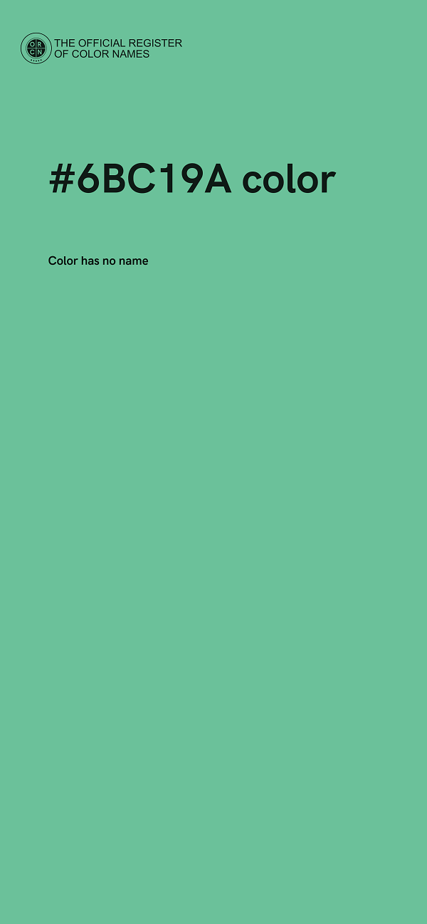 #6BC19A color image