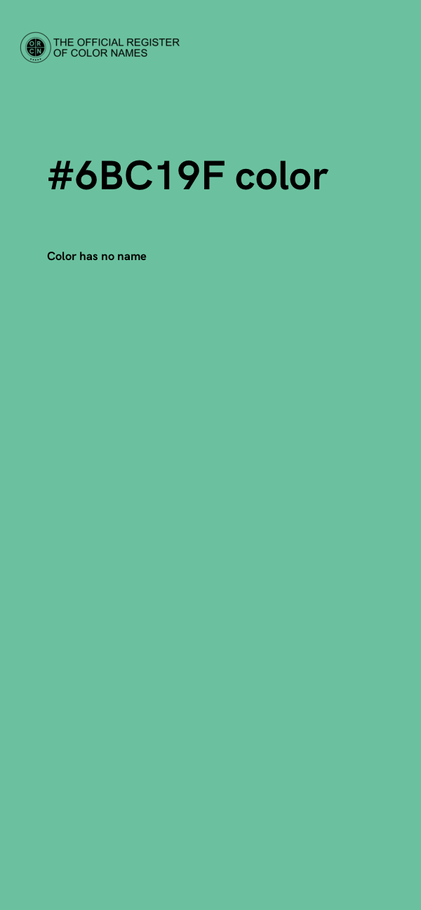 #6BC19F color image