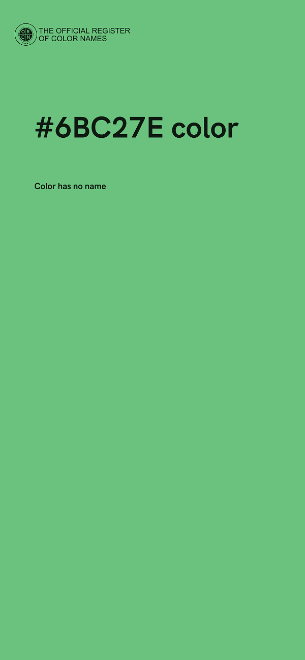 #6BC27E color image