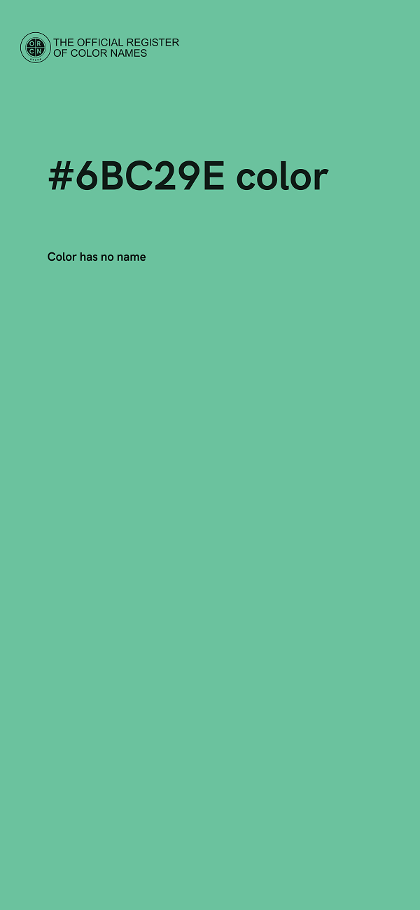 #6BC29E color image
