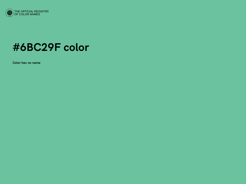 #6BC29F color image