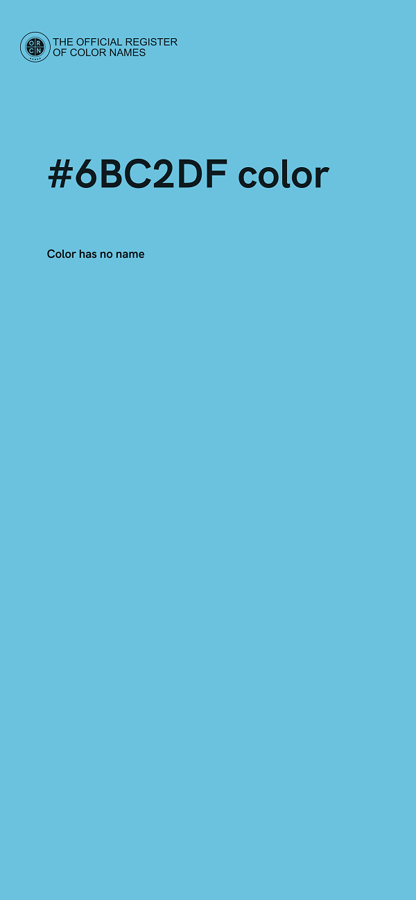 #6BC2DF color image