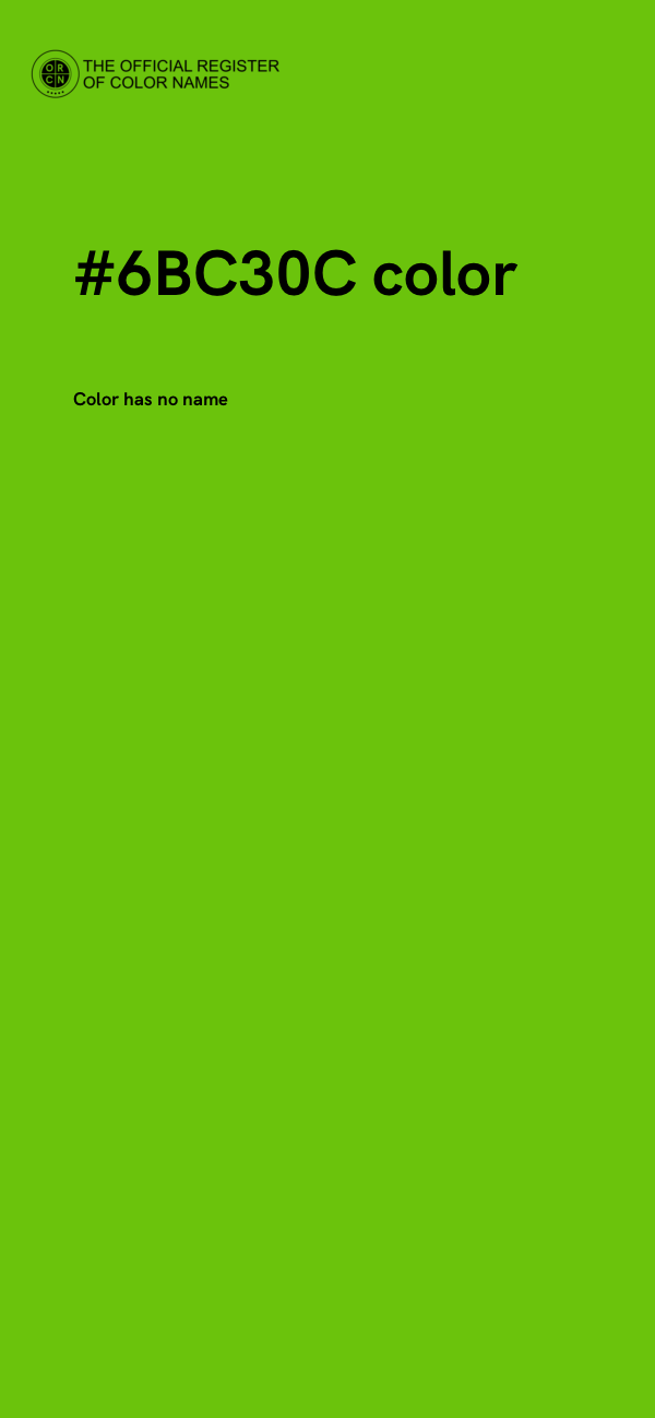 #6BC30C color image