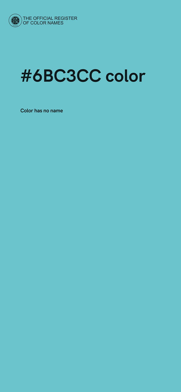 #6BC3CC color image
