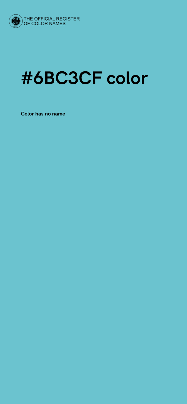 #6BC3CF color image