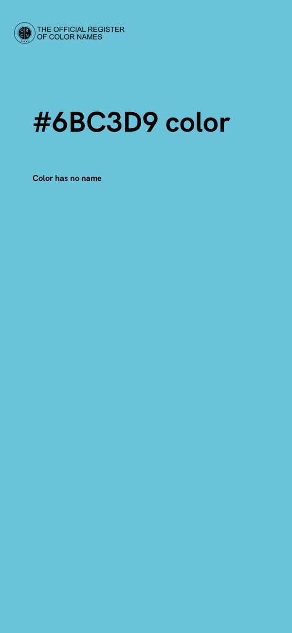 #6BC3D9 color image