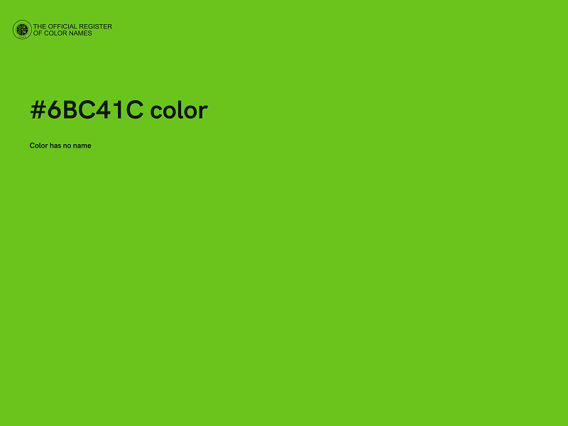 #6BC41C color image