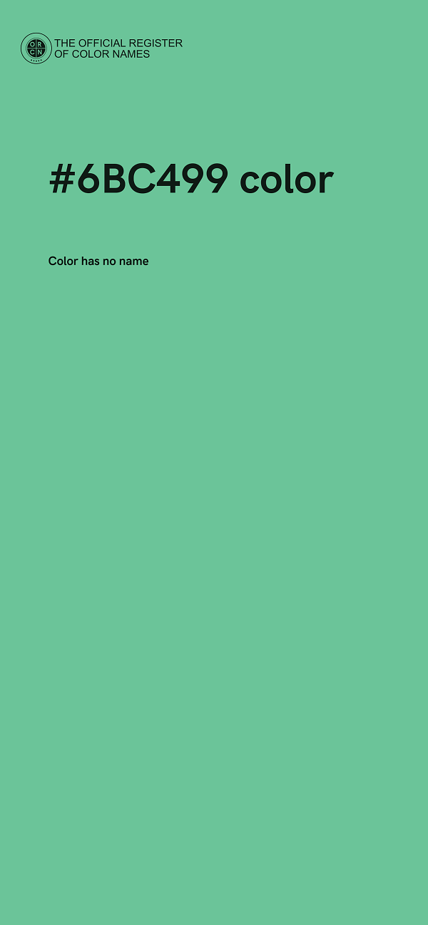#6BC499 color image