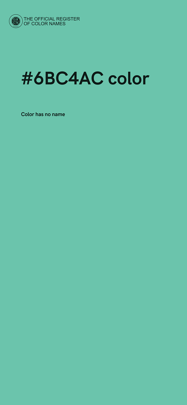 #6BC4AC color image