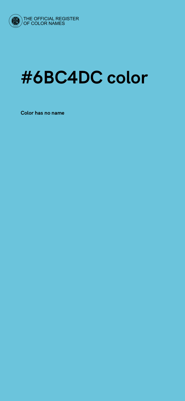 #6BC4DC color image