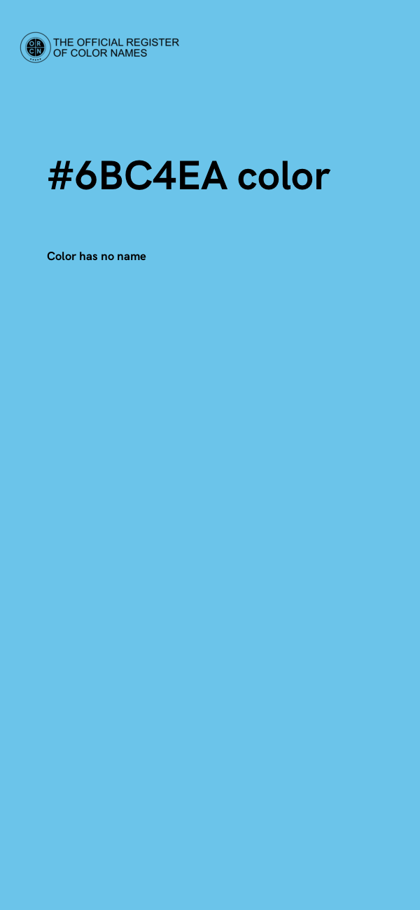#6BC4EA color image