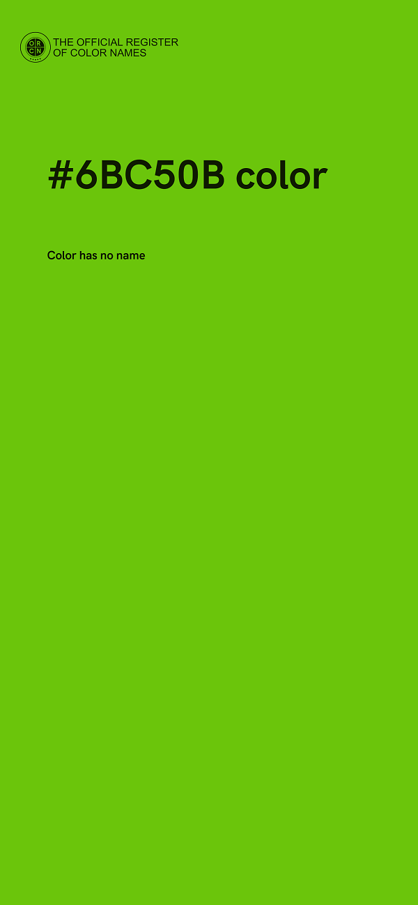 #6BC50B color image