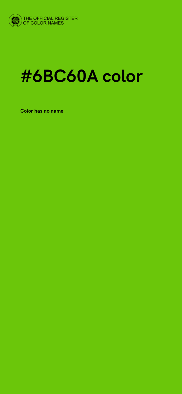 #6BC60A color image