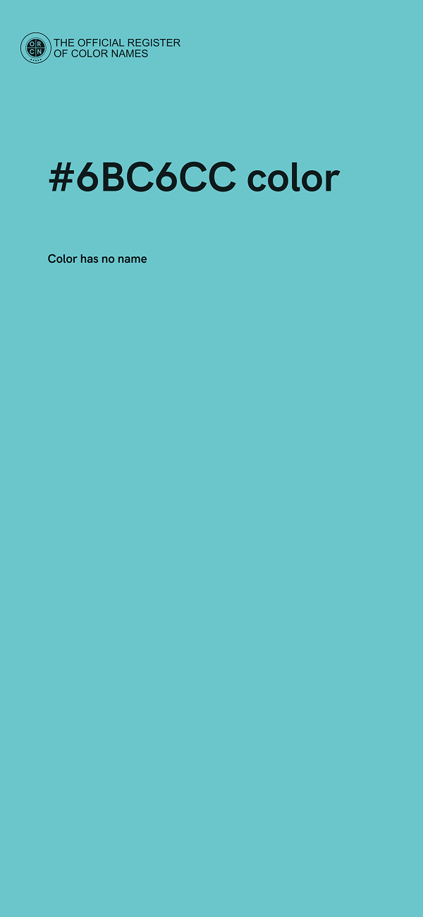 #6BC6CC color image
