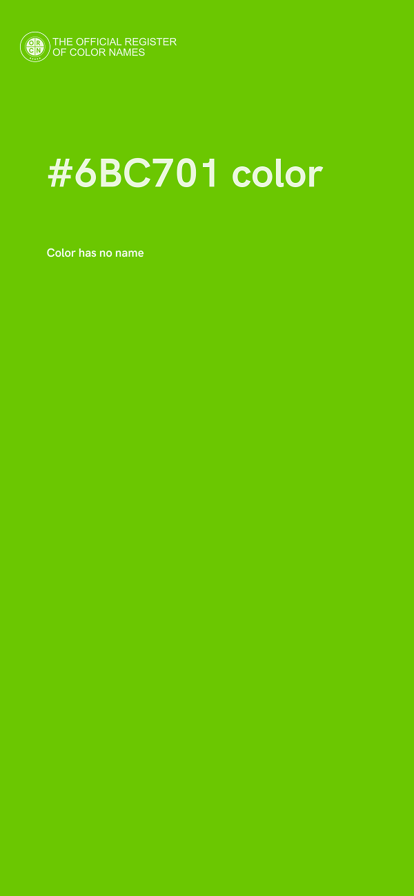 #6BC701 color image