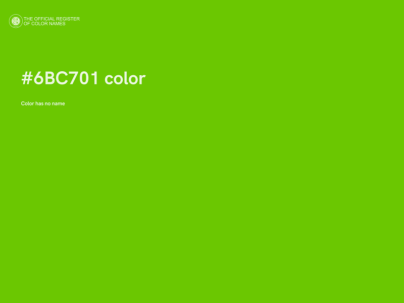 #6BC701 color image