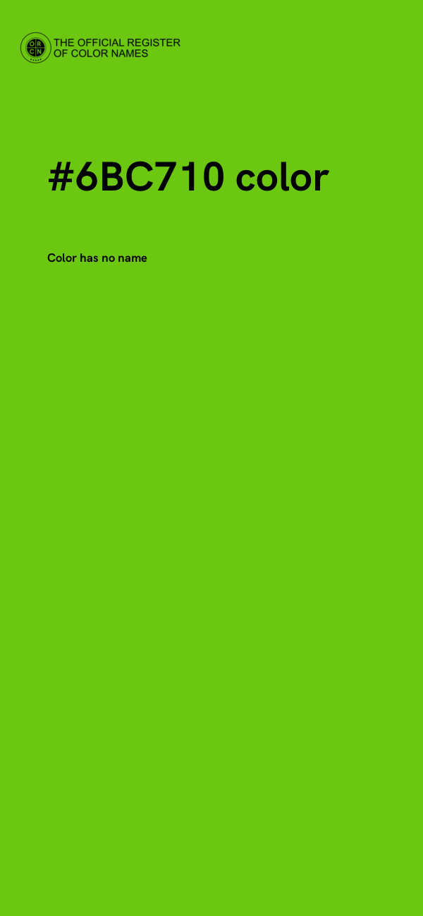 #6BC710 color image
