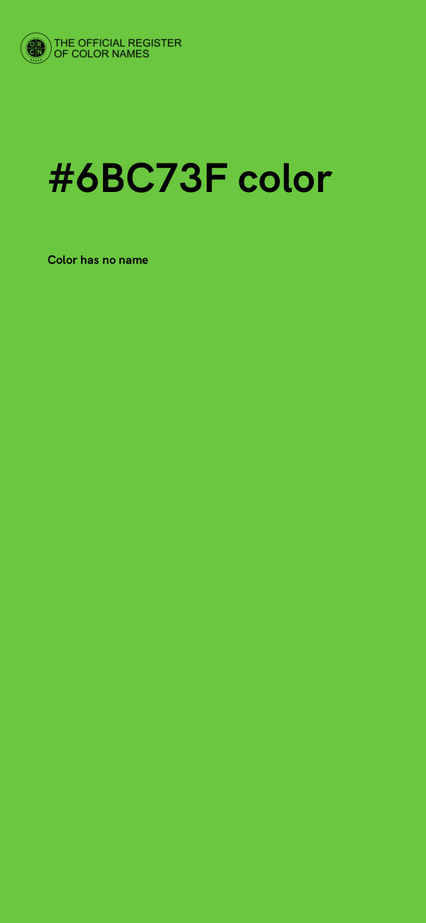 #6BC73F color image