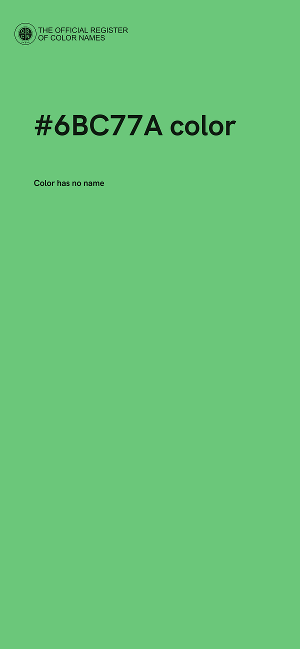 #6BC77A color image