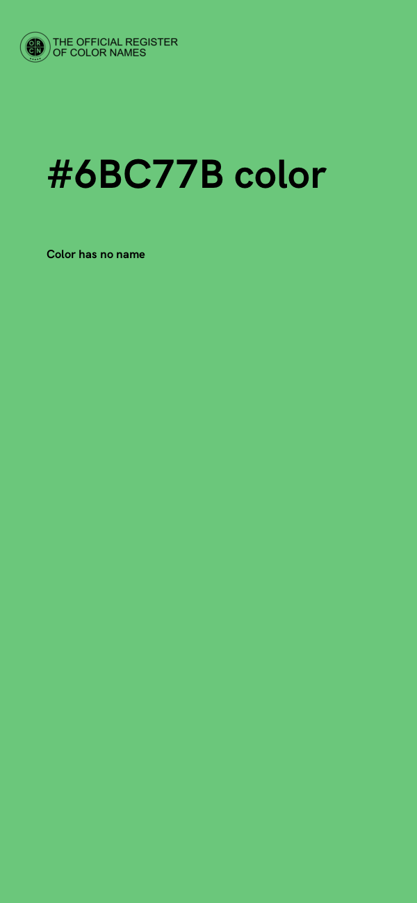 #6BC77B color image
