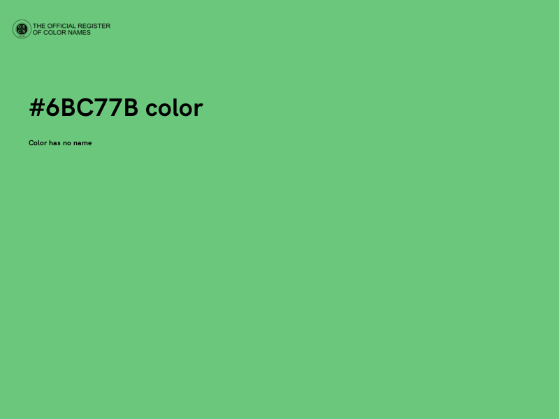 #6BC77B color image