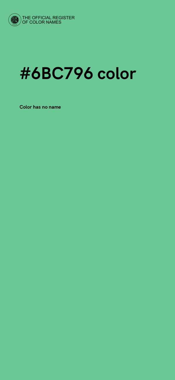 #6BC796 color image
