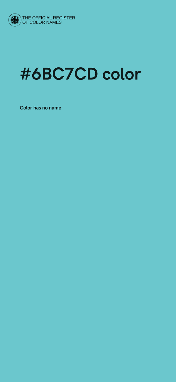 #6BC7CD color image