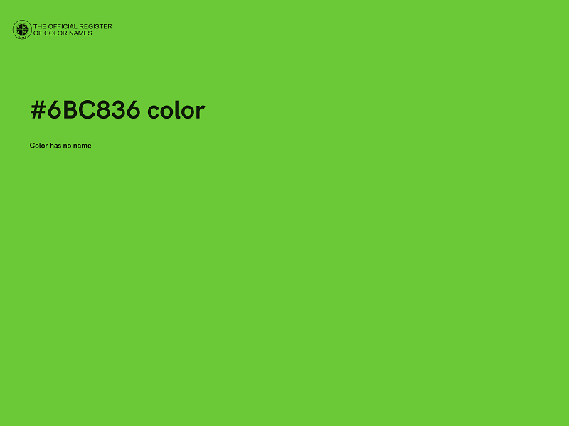 #6BC836 color image