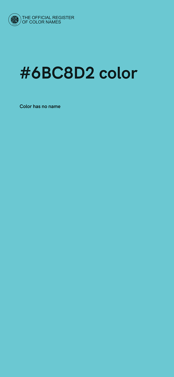 #6BC8D2 color image