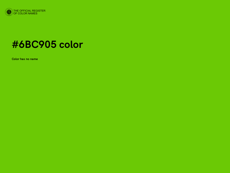#6BC905 color image