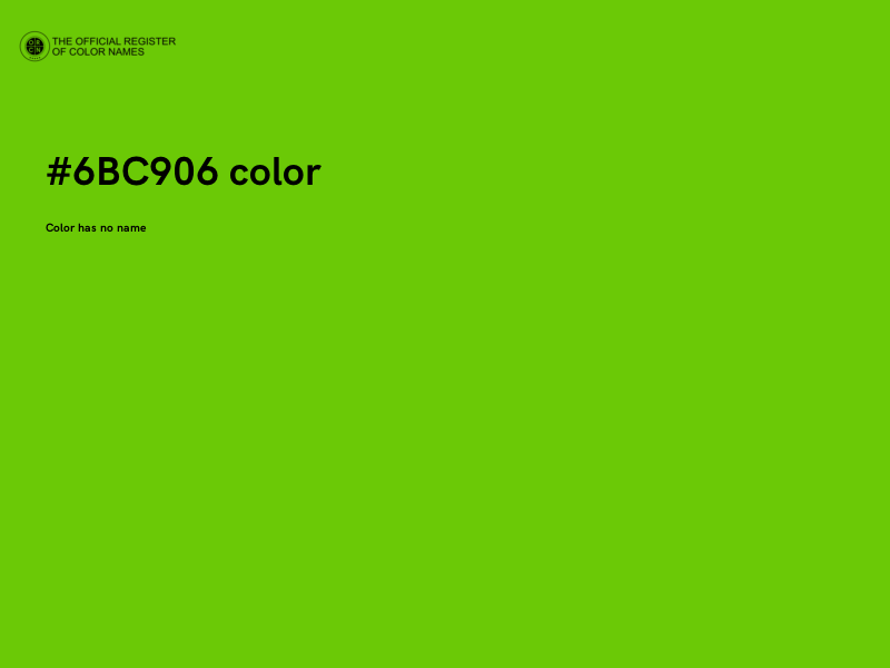#6BC906 color image