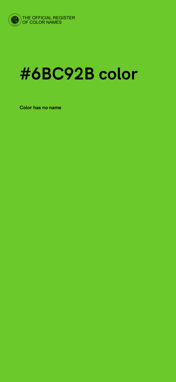 #6BC92B color image