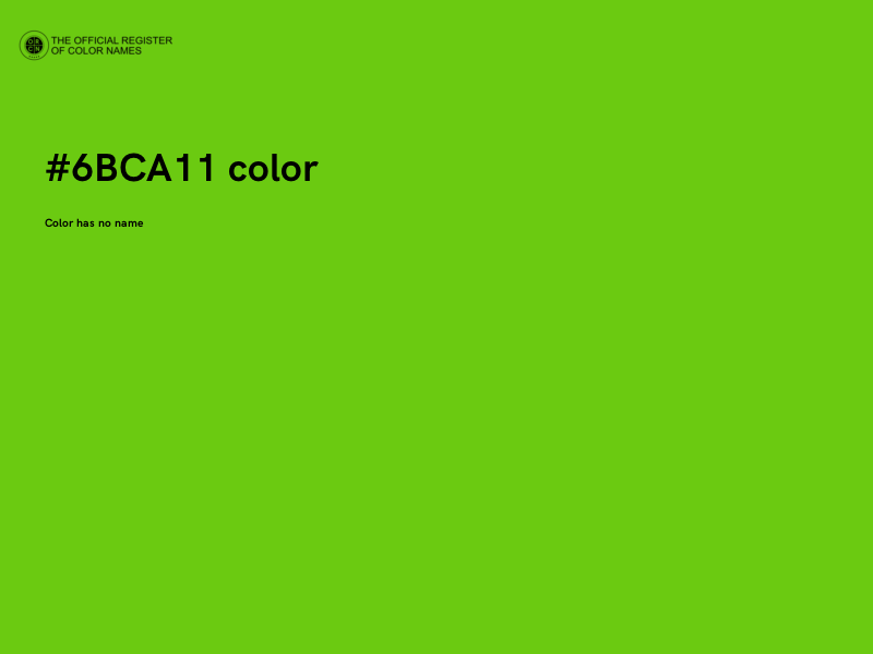#6BCA11 color image