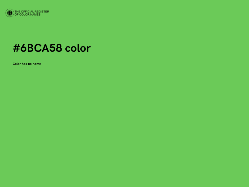 #6BCA58 color image